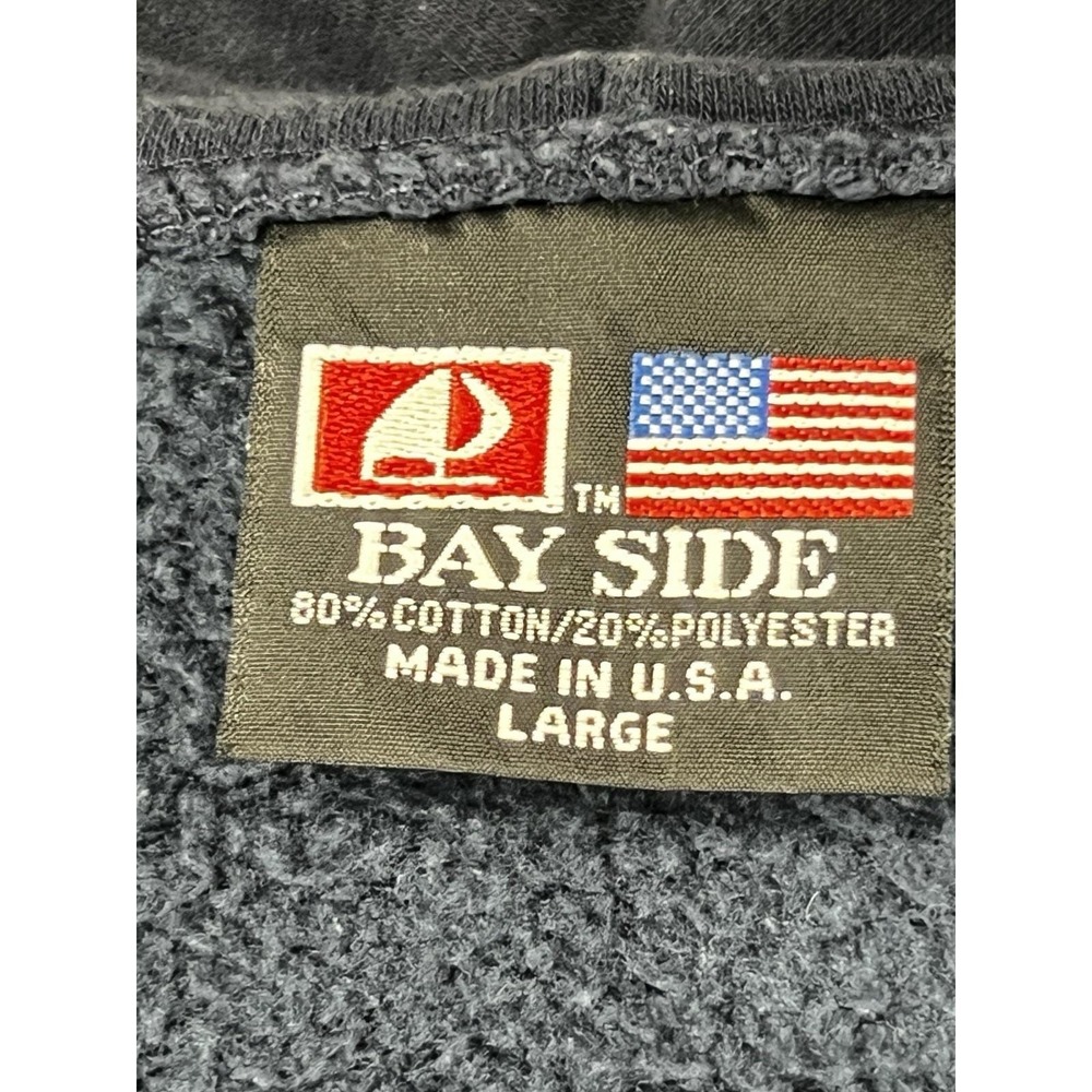 Bayside Hoodie Mens L IATSE Local 728 Studio Lighting Navy Full Zip USA Workwear - Picture 7 of 16